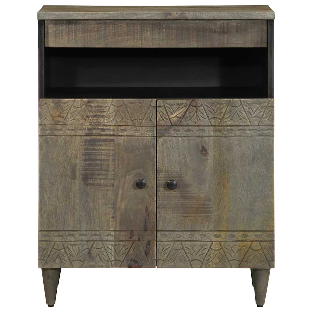 Credenza-Buffet-Armadio da cucina 60x33x75 cm in Legno Massello di Mango 399089