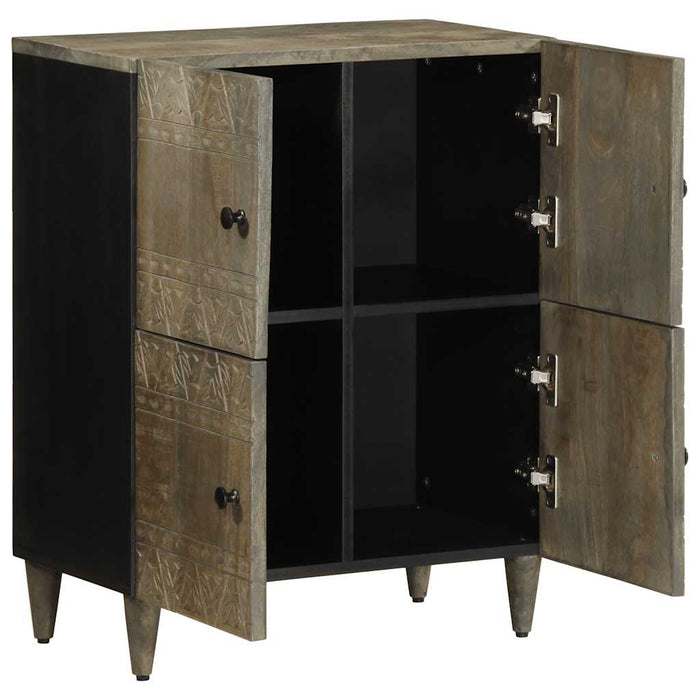 Credenza-Buffet-Armadio da cucina 60x33x75 cm in Legno Massello di Mango 193111