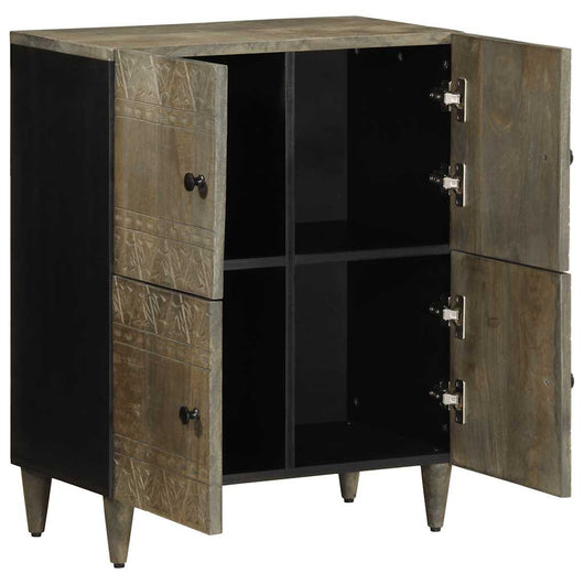 Credenza-Buffet-Armadio da cucina 60x33x75 cm in Legno Massello di Mango 193111