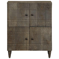 Credenza-Buffet-Armadio da cucina 60x33x75 cm in Legno Massello di Mango 193111