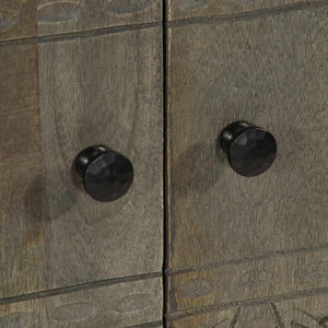 Credenza-Buffet-Armadio da cucina 60x33x75 cm in Legno Massello di Mango 193111