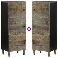 vidaXL Credenza 40x33x110 cm in Legno Massello di Mango