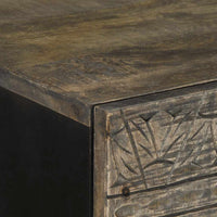 vidaXL Credenza 60x33x100 cm in Legno Massello di Mango