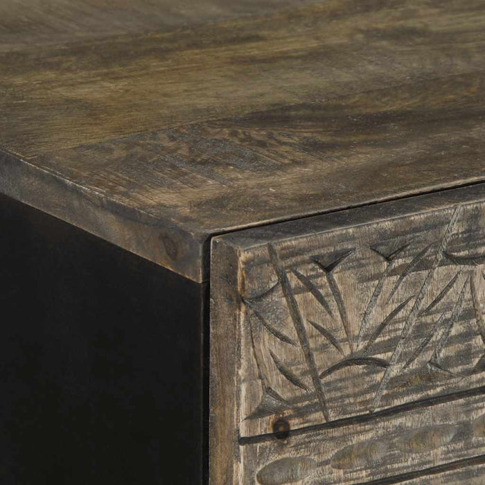 vidaXL Credenza 60x33x100 cm in Legno Massello di Mango