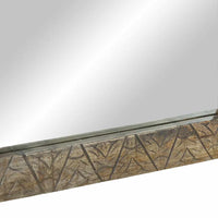 vidaXL Specchio da Bagno 50x2,5x70 cm in Legno Massello di Mango