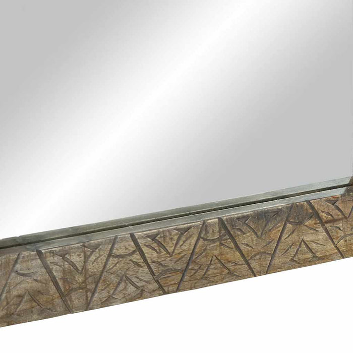 Specchio da Bagno 50x2,5x70 cm in Legno Massello di Mango 4017823