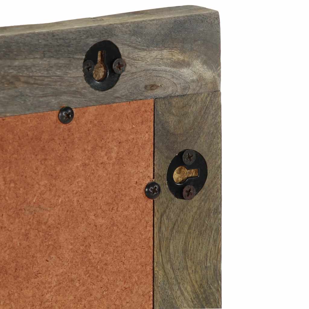 vidaXL Specchio da Bagno 50x2,5x70 cm in Legno Massello di Mango
