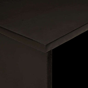 Tavolino da Salotto-Tavolino da soggiorno-Tavolo Nero e Oro 80 x 50 x 40 cm 876393