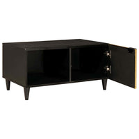 Tavolino da Salotto-Tavolino da soggiorno-Tavolo Nero e Oro 80 x 50 x 40 cm 876393