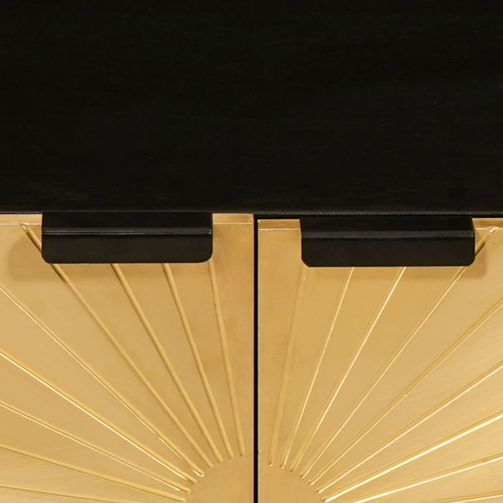 Tavolino da salotto Nero e Oro 80 x 50 x 40 cm 4017833