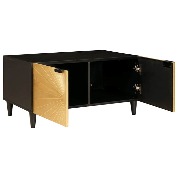 Tavolino da salotto Nero e Oro 80 x 50 x 40 cm 4017833