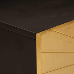 vidaXL Tavolino da salotto Nero e Oro 100 x 54 x 40 cm