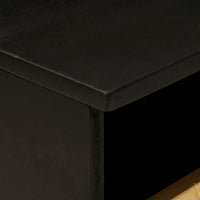 Tavolino da salotto con cassetto Nero e Oro 80 x 54 x 40 cm 4017841