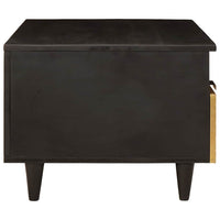 Tavolino da salotto con cassetto Nero e Oro 80 x 54 x 40 cm 4017841