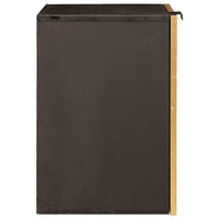 vidaXL Mobile da Bagno con lo scaffale Nero e Oro 38 x 33 x 48 cm