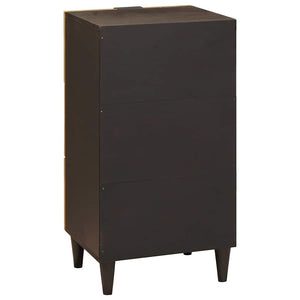 Credenza Nero e Oro 40 x 33 x 75 cm legno massello di mango 4017851