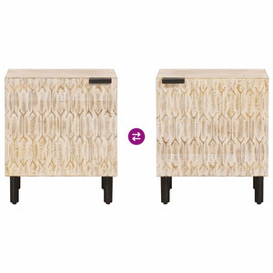 Armadio da Notte Bianco 40 x 33,5 x 46 cm 4017860