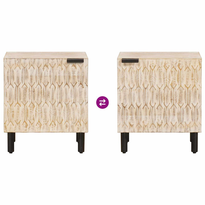 Armadio da Notte Bianco 40 x 33,5 x 46 cm 4017860