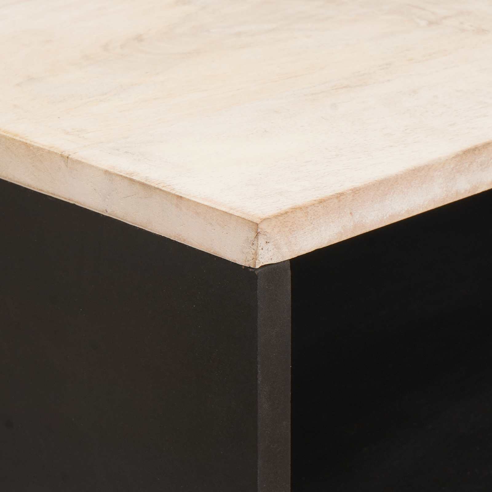 Armadio da Notte Bianco 50 x 33 x 60 cm Legno di mango massello 4017874