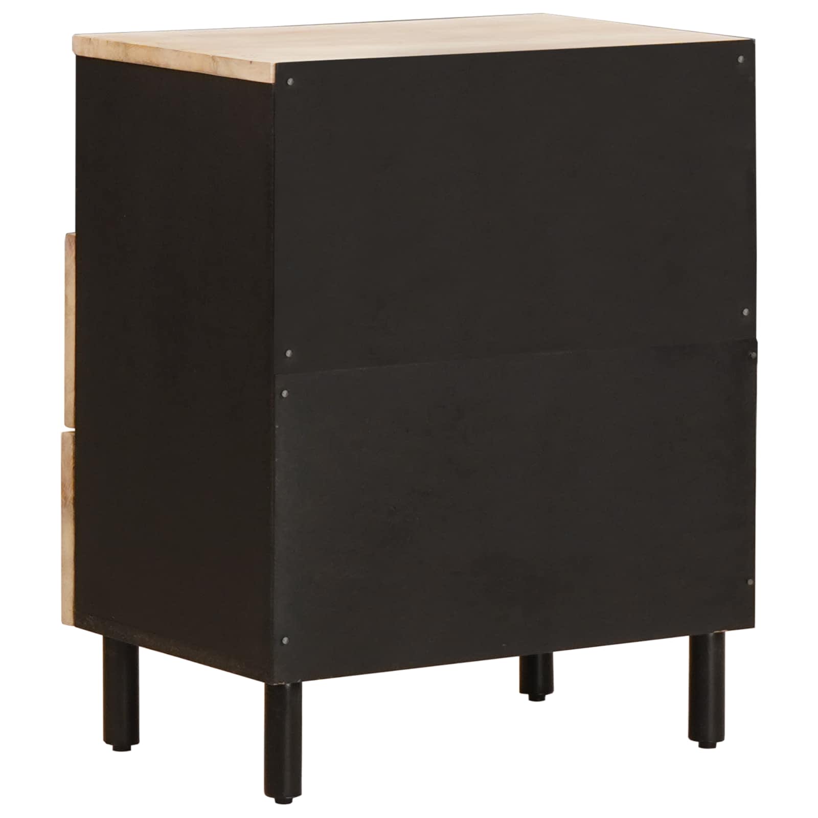 Armadio da Notte Bianco 50 x 33 x 60 cm Legno di mango massello 4017874