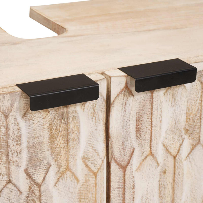 Armadio per Lavabo da Bagno con porta Bianco 62 x 33 x 58 cm 4017883