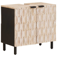 Armadio per Lavabo da Bagno con porta Bianco 62 x 33 x 58 cm 4017883