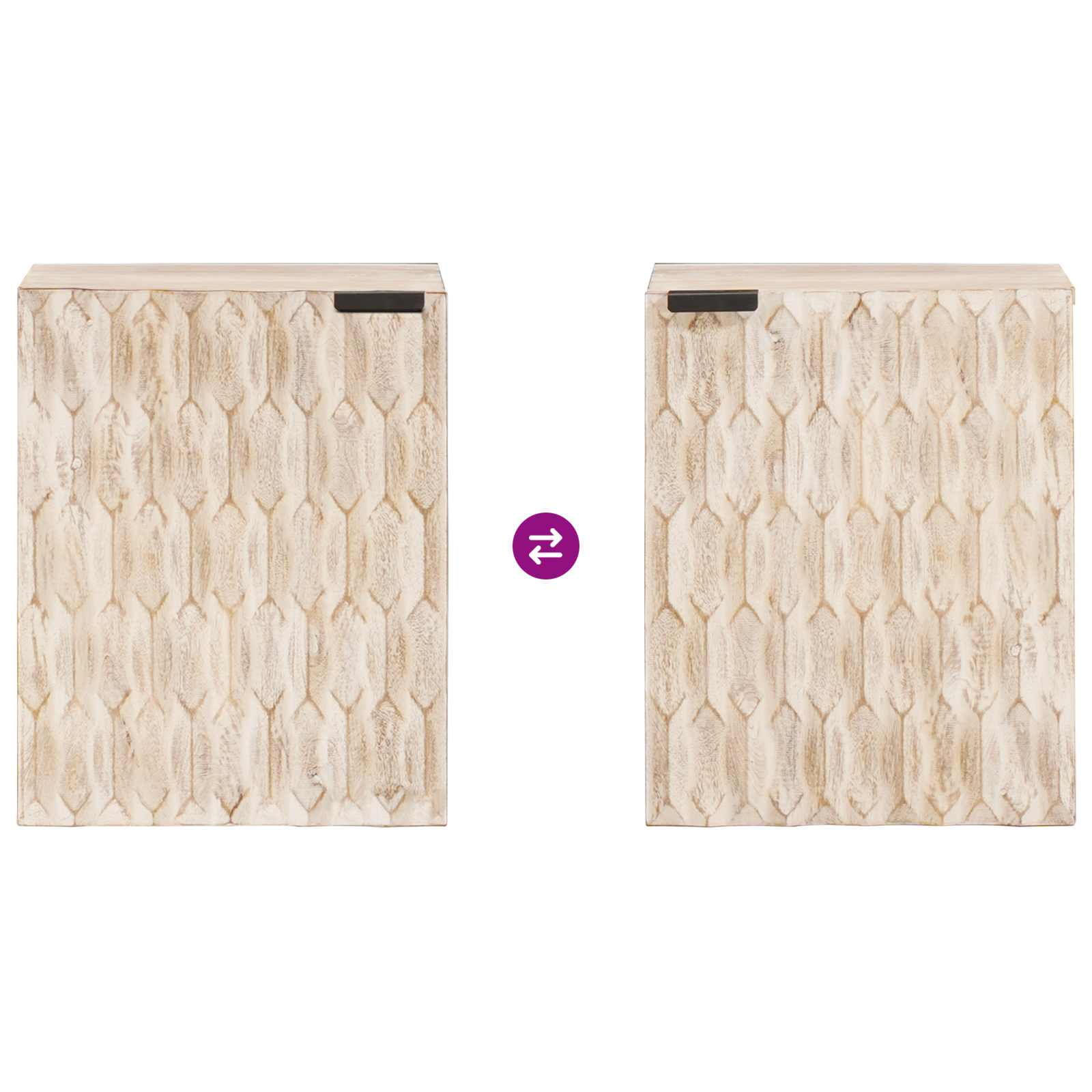 Mobile Appeso da Bagno con lo scaffale Bianco 38 x 33 x 48 cm 4017884