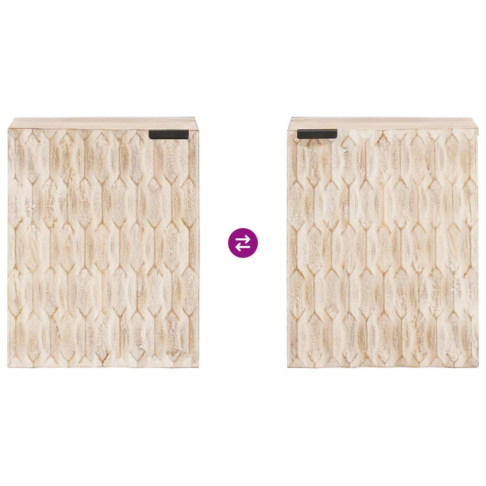 Mobile Appeso da Bagno con lo scaffale Bianco 38 x 33 x 48 cm 4017884