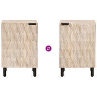 Mobile da Bagno Bianco 38 x 33 x 58 cm Legno di mango massello 4017885