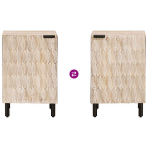 Mobile da Bagno Bianco 38 x 33 x 58 cm Legno di mango massello 4017885