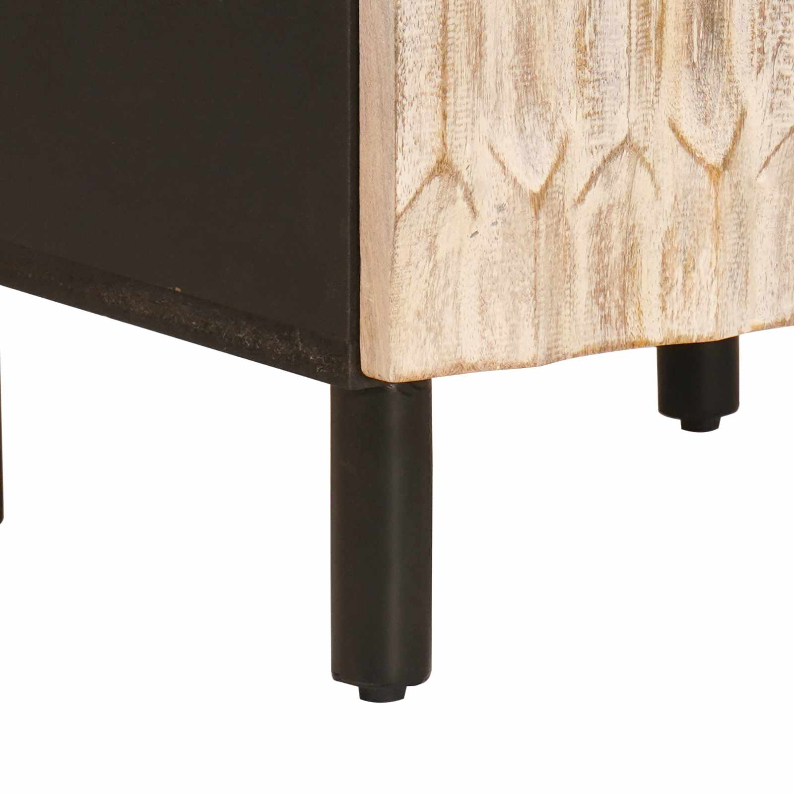 Mobile da Bagno Bianco 38 x 33 x 160 cm Legno di mango massello 4017886