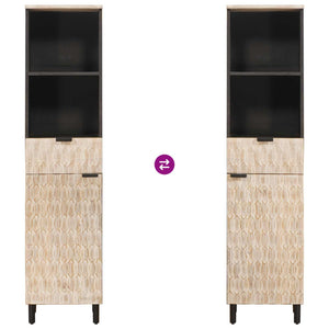 Mobile da Bagno Bianco 38 x 33 x 160 cm Legno di mango massello 4017886