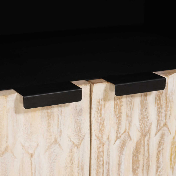 Credenza con porta Finitura Bianco Lavato 60 x 33,5 x 75 cm 4017889