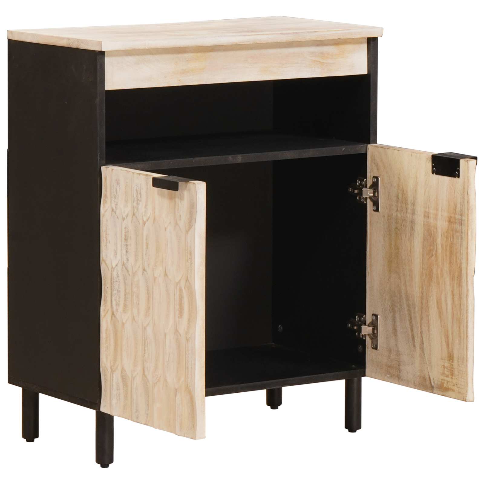 Credenza con porta Finitura Bianco Lavato 60 x 33,5 x 75 cm 4017889