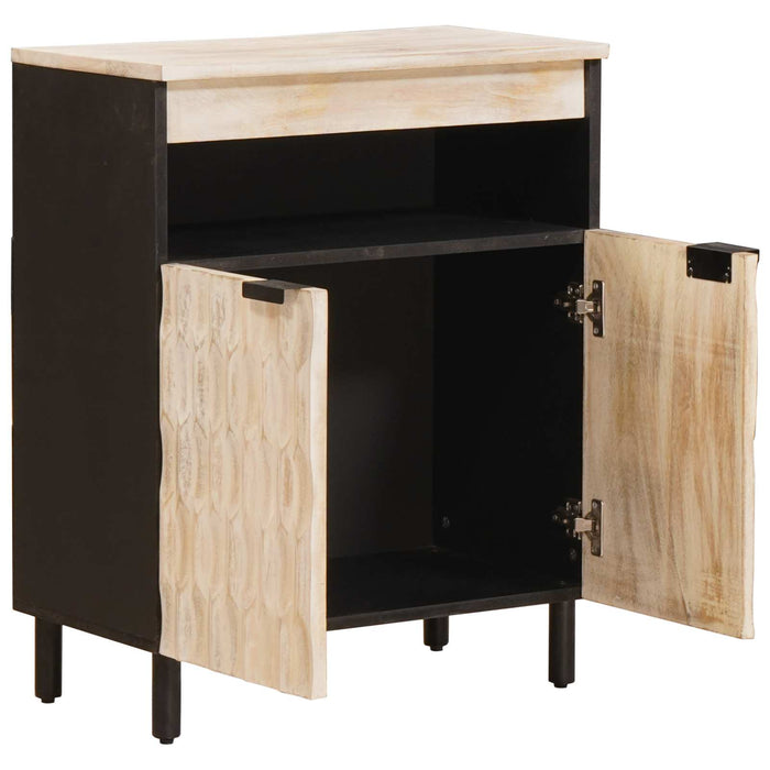Credenza con porta Finitura Bianco Lavato 60 x 33,5 x 75 cm 4017889