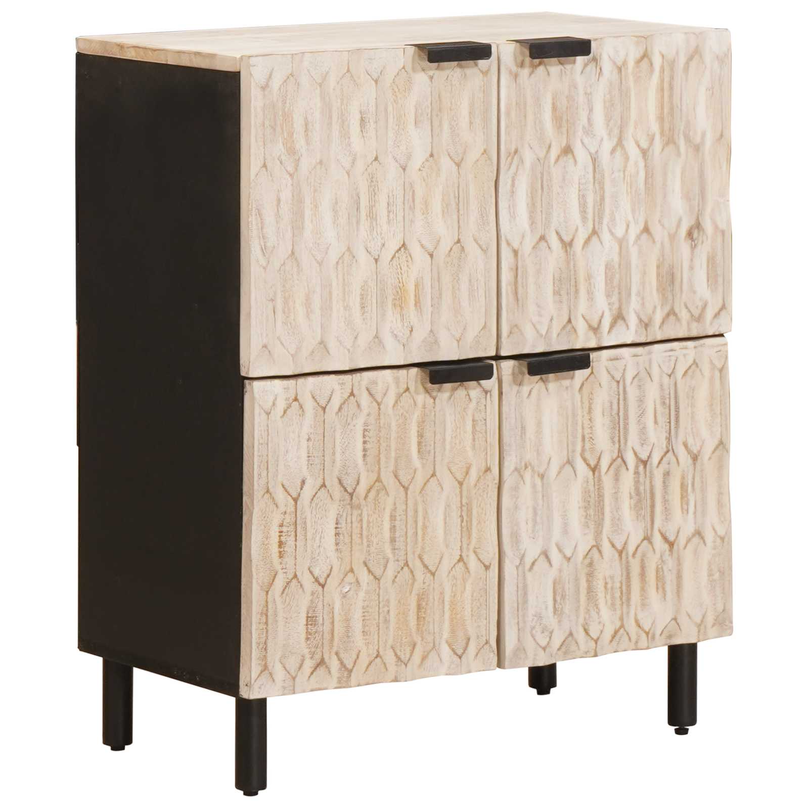 Credenza con porta Finitura Bianco Lavato 60 x 33,5 x 75 cm 4017890