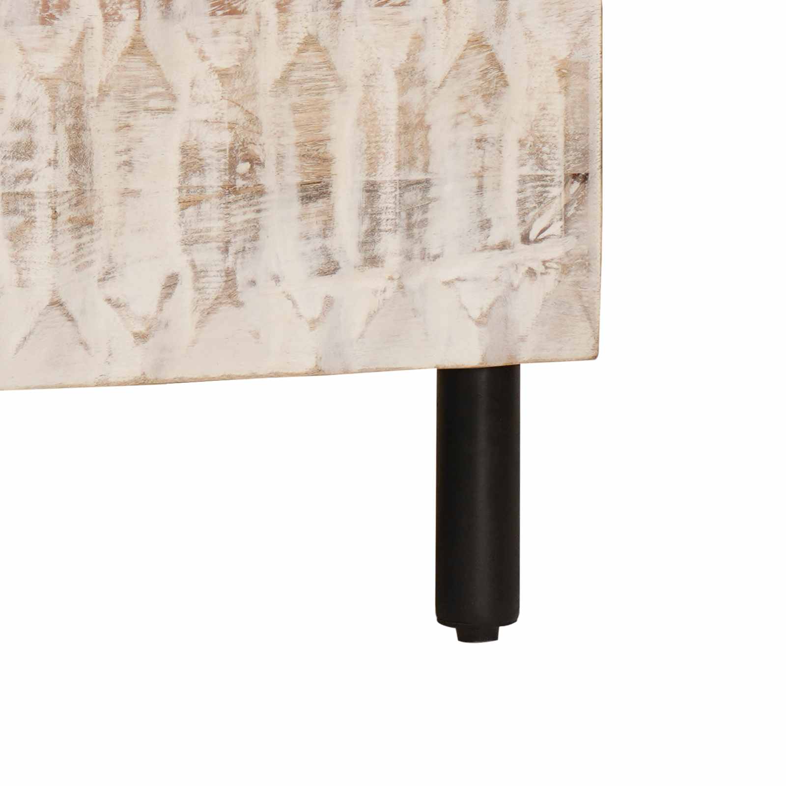 Credenza con porta Finitura Bianco Lavato 80 x 33,5 x 75 cm 4017891