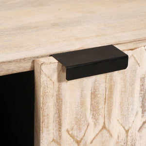 Credenza con porta Finitura Bianco Lavato 90 x 33,5 x 75 cm 4017892