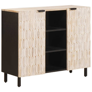 Credenza con porta Finitura Bianco Lavato 90 x 33,5 x 75 cm 4017892