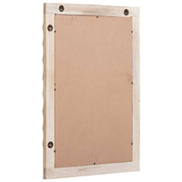 Specchio da bagno-Specchio decorativo Finitura Bianco Lavato 50 x 70 x 3 cm