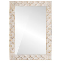 Specchio da bagno-Specchio decorativo Finitura Bianco Lavato 50 x 70 x 3 cm