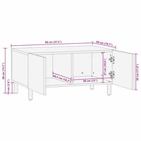 Tavolino da salotto Marrone 80 x 50 x 40 cm 4017905