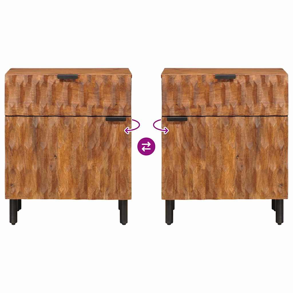 Armadio da Notte con cassetto Marrone 50 x 33 x 60 cm 4017908