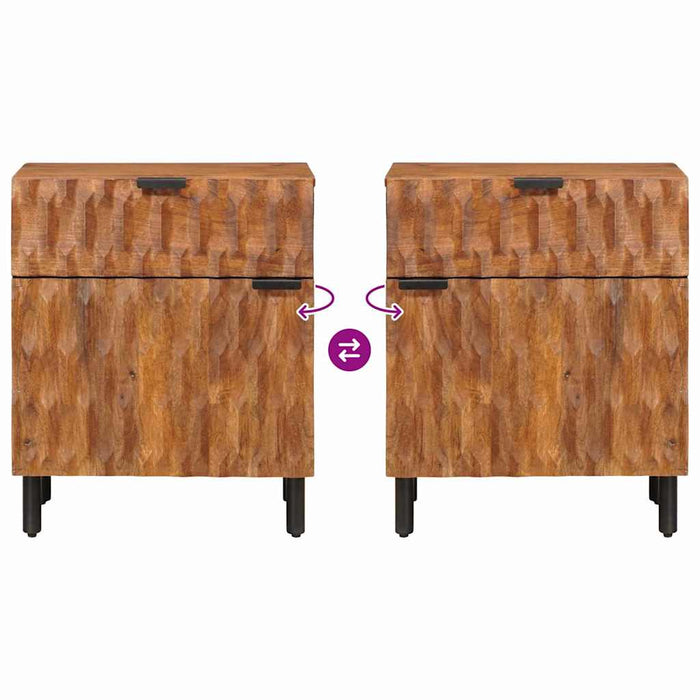 Armadio da Notte con cassetto Marrone 50 x 33 x 60 cm 4017908