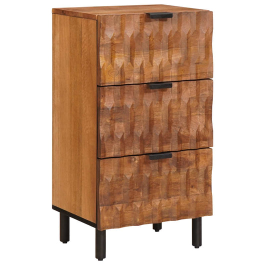 Credenza con Cassetto-Buffet-Armadio da cucina Finitura Marrone Acacia 40 x 33,5 x 75 cm