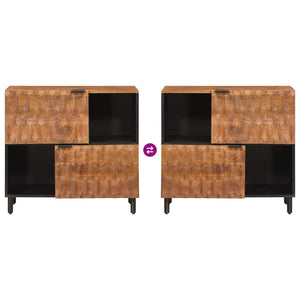 Credenza con porta Finitura Marrone Acacia 80 x 33,5 x 75 cm 4017927