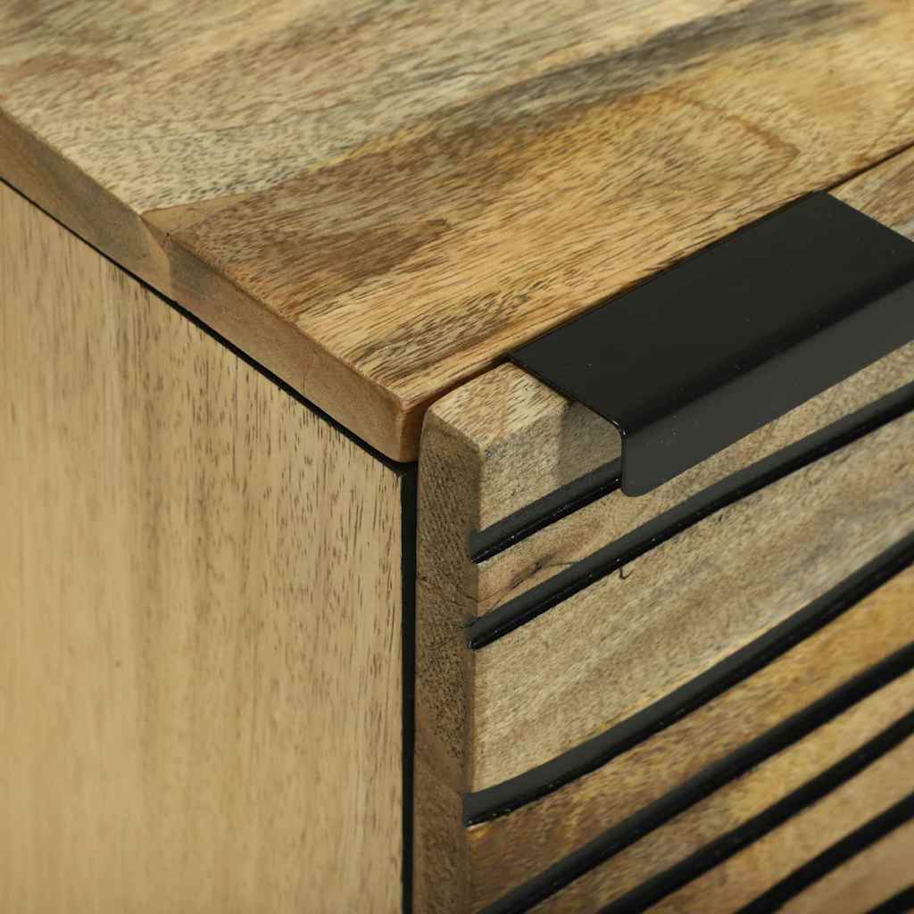 vidaXL Comodini Marrone e Nero 40 x 33.5 x 46 cm