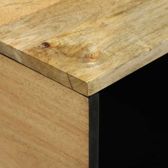 vidaXL Tavolino da salotto Marrone e Nero 80 x 50 x 40 cm