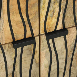 Credenza-Buffet-Armadio da cucina Marrone 60 x 33 x 75 cm legno massello di mango 715274