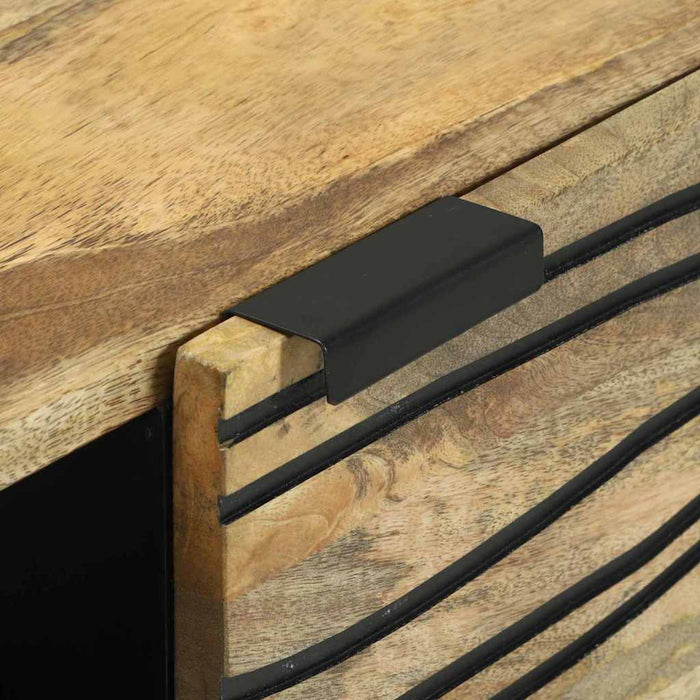 Credenza-Buffet-Armadio da cucina Marrone 80 x 33 x 75 cm legno massello di mango 114005